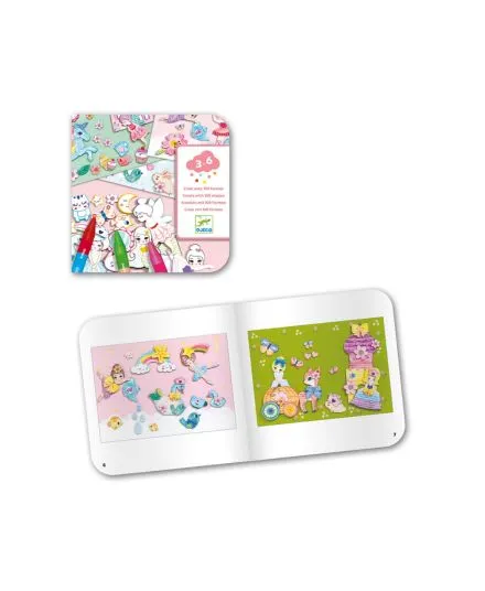 Djeco - zestaw kreatywny świat dziewczynki Djeco - zestaw kreatywny świat dziewczynki