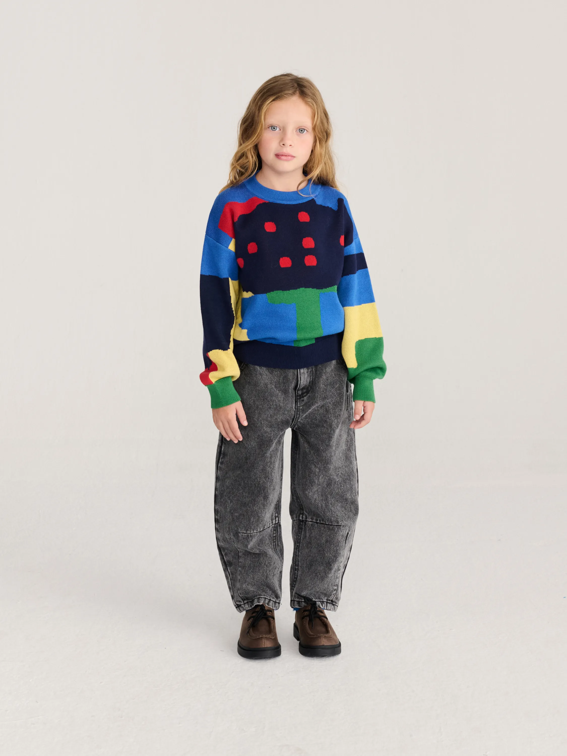 BOBO CHOSES - Spodnie jeansowe Beast Tag Denim Pants BOBO CHOSES - Spodnie jeansowe Beast Tag Denim Pants