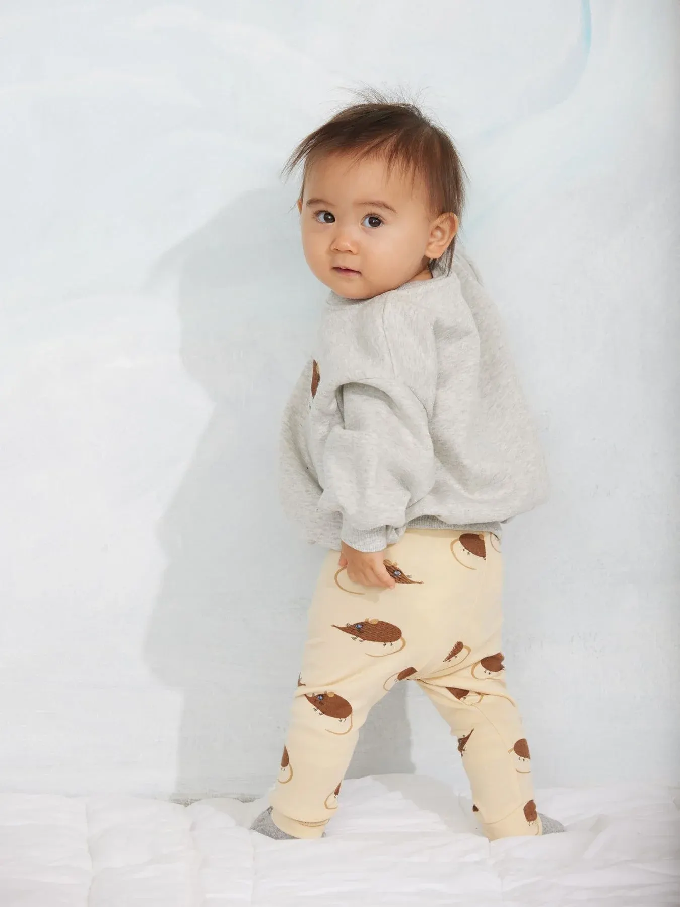 Mini Rodini - bluza dresowa Elephant Shrew Grey Melange Mini Rodini - bluza dresowa Elephant Shrew Grey Melange