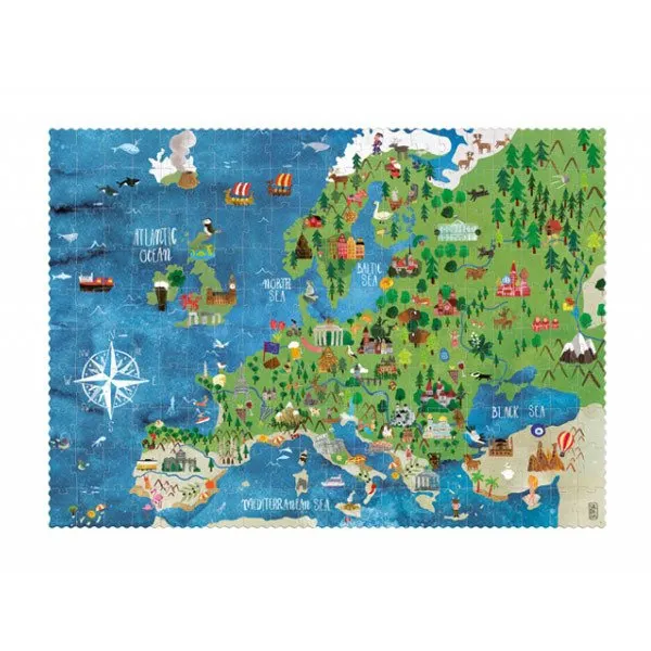 Londji - puzzle Odkryj Europę 200 elementów