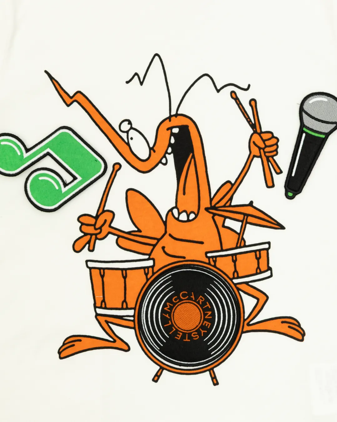 Stella McCartney - biała koszulka z nadrukiem Stella McCartney - biała koszulka z nadrukiem