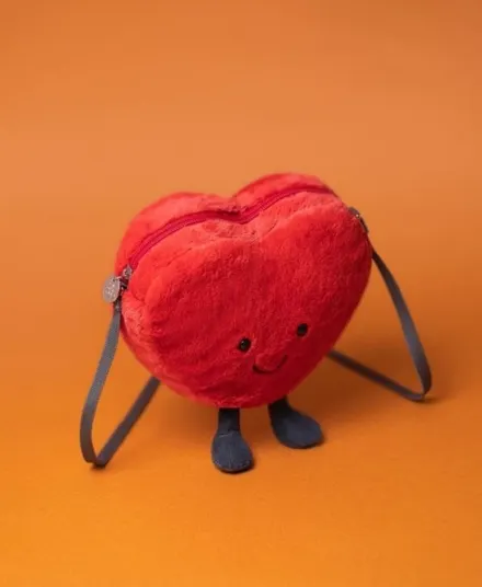 Jellycat - torebka na ramię Uśmiechnięte Serduszko 18 cm 