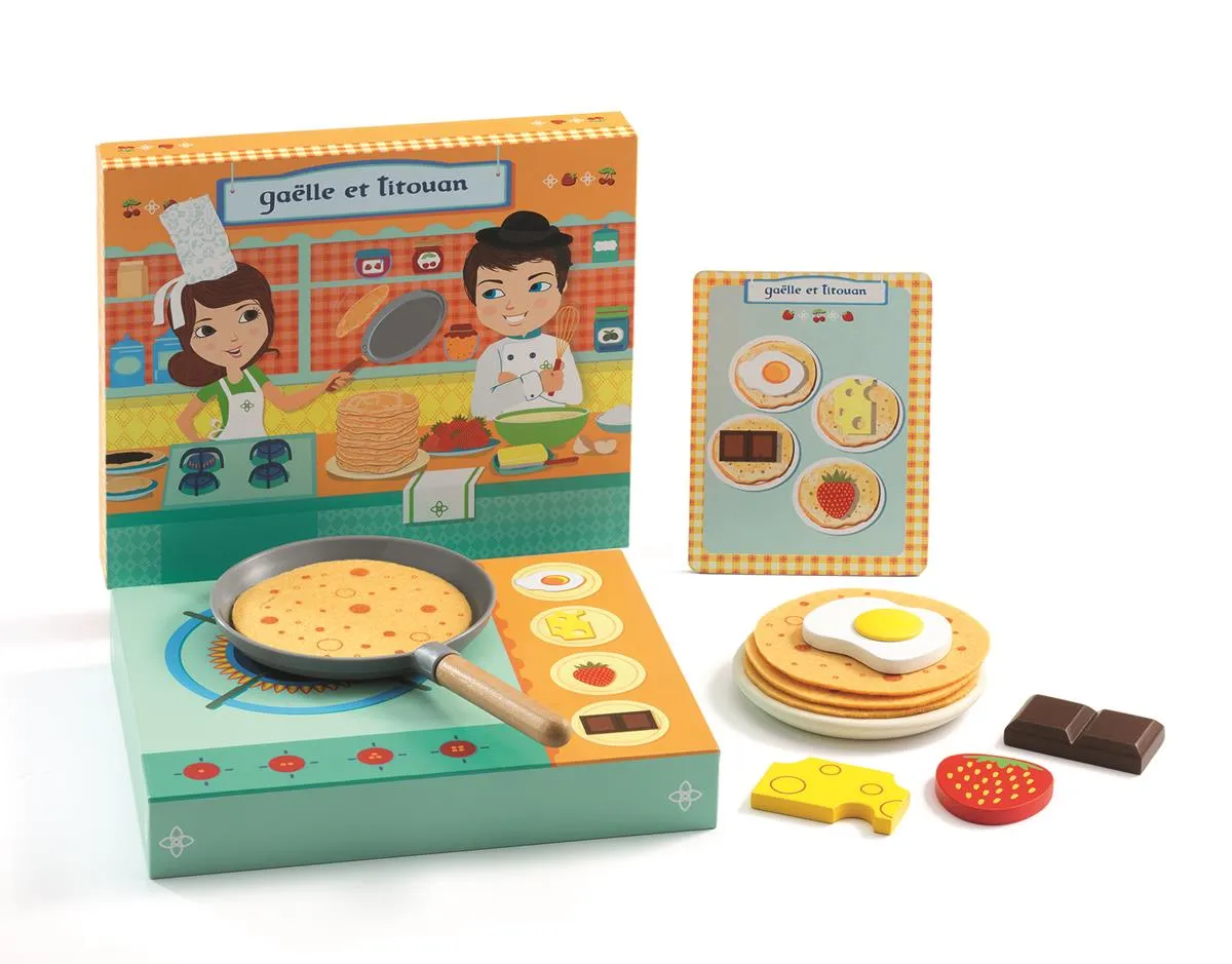 Djeco - drewniana zabawka dla dzieci Naleśnikarnia