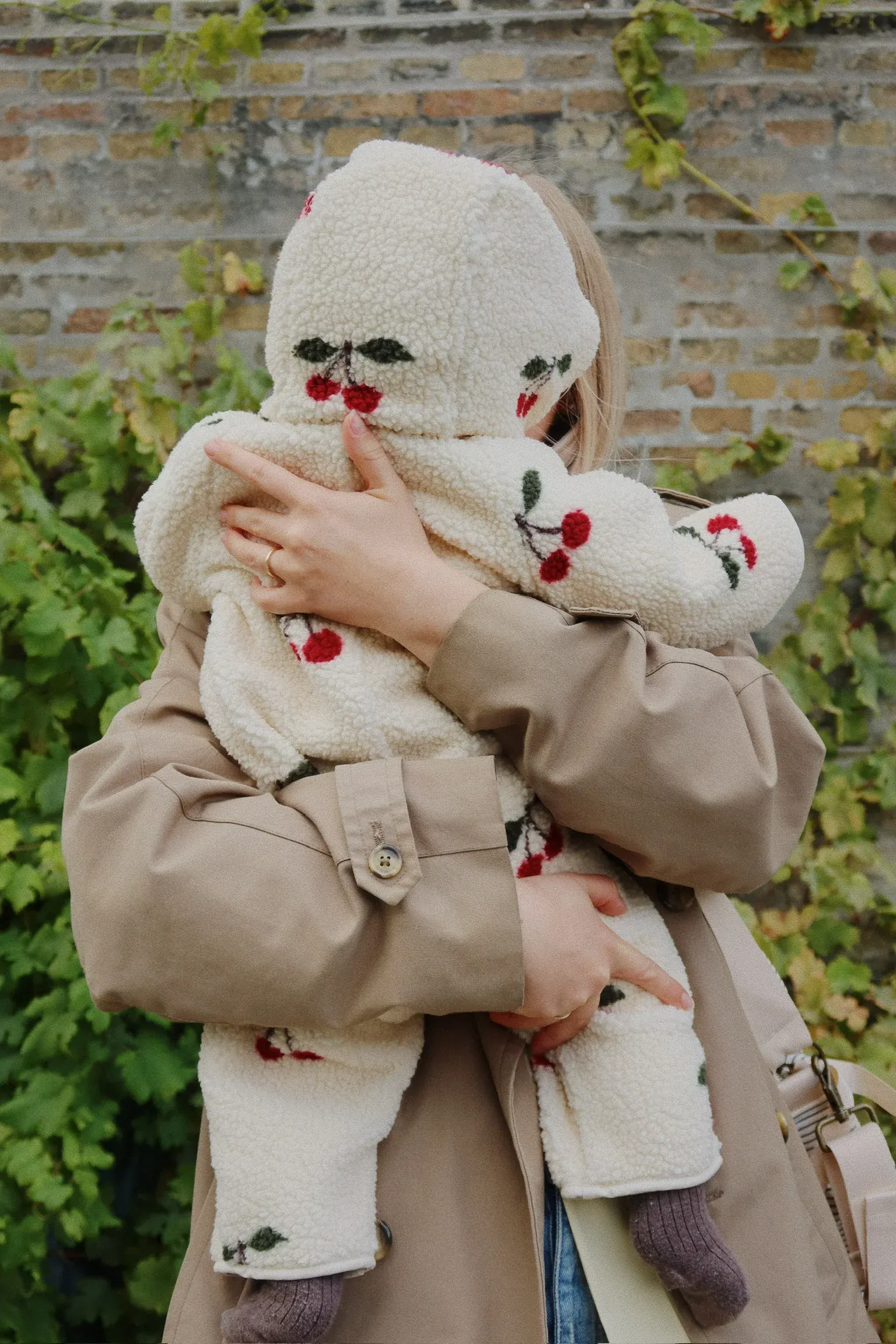 Konges Sløjd - kombinezon niemowlęcy Jody Teddy Onesie Ma Grande Cerise