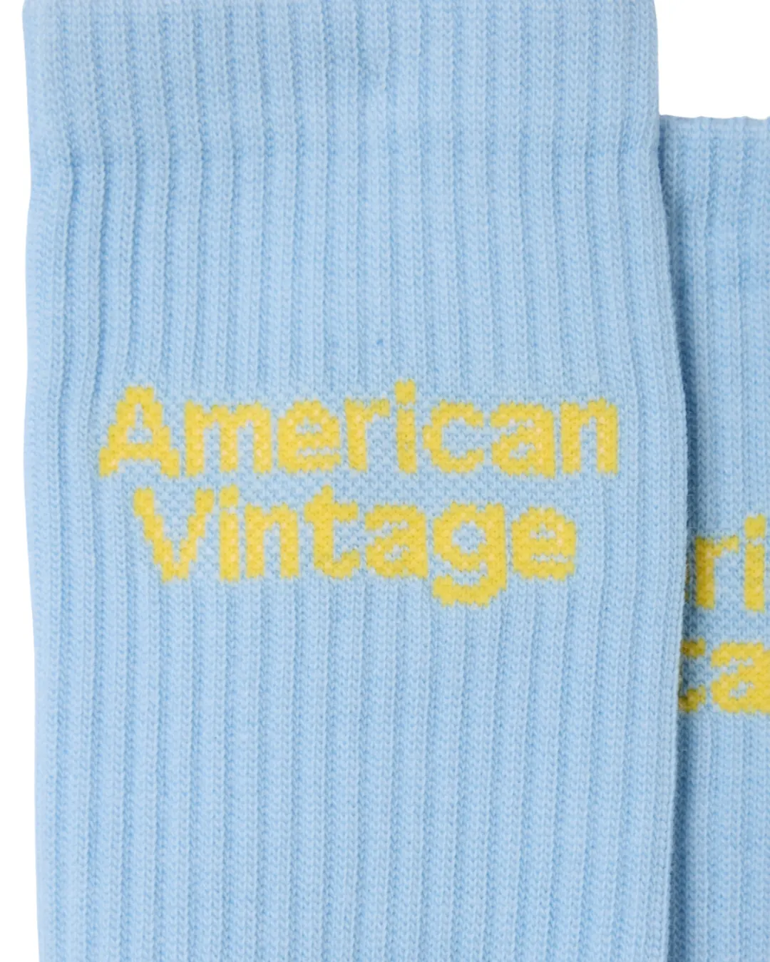 American Vintage - skarpetki z logo AMV Clypsun Bleu Ciel