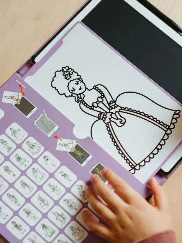 Kidywolf - KIDYDRAW-MINI - pad rysunkowy z ekranem LCD Princesses