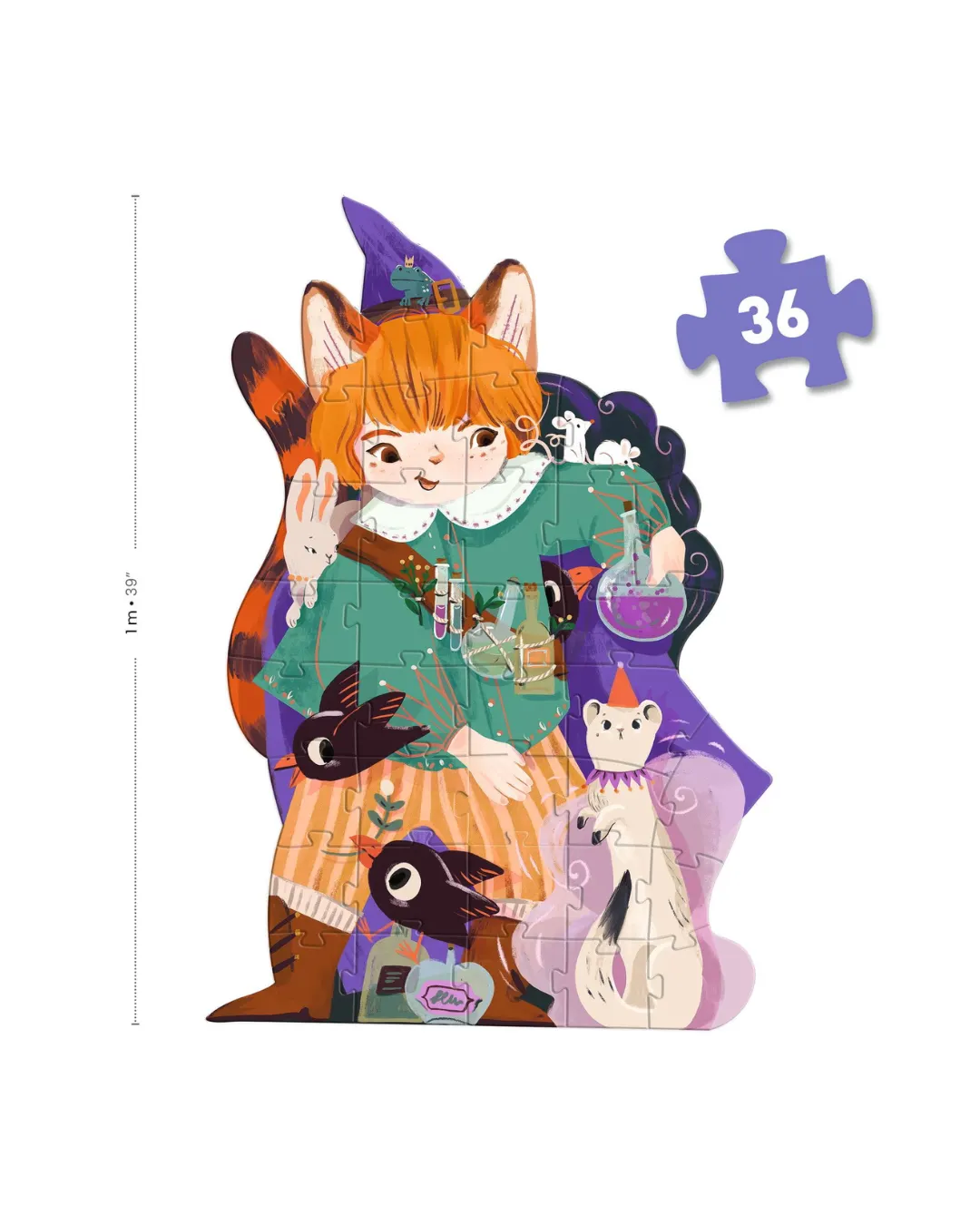 Djeco - puzzle kartonowe gigant Czarodzieje PIO