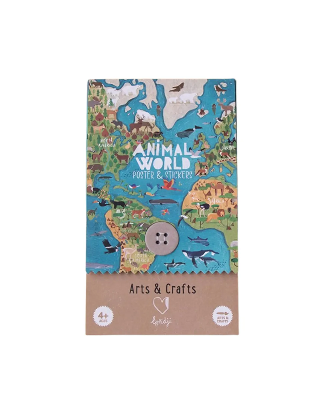Londji - kreatywne naklejki Zwierzęta Świata