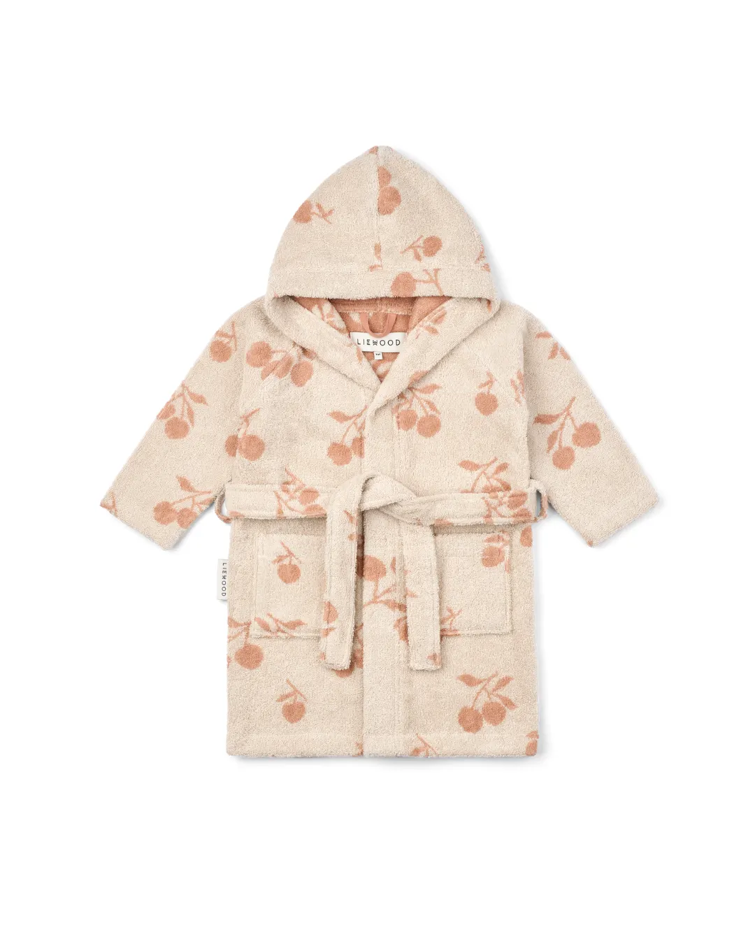Liewood - szlafrok dziecięcy Lilana Yarn Dyed Bathrobe Peach Sea Shell