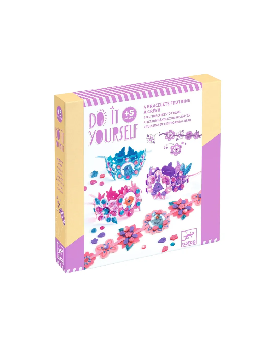 Djeco - zestaw zrób to sam - 4 bransoletki przyjaźni