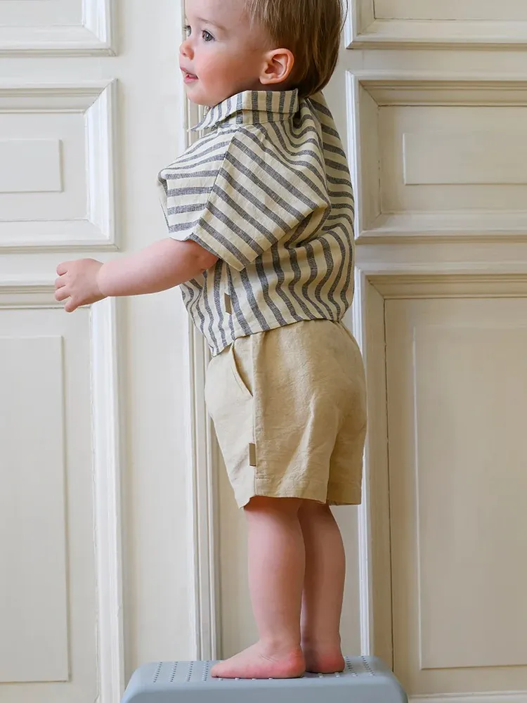 Cam Cam Copenhagen - spodenki Noa Beige Linen