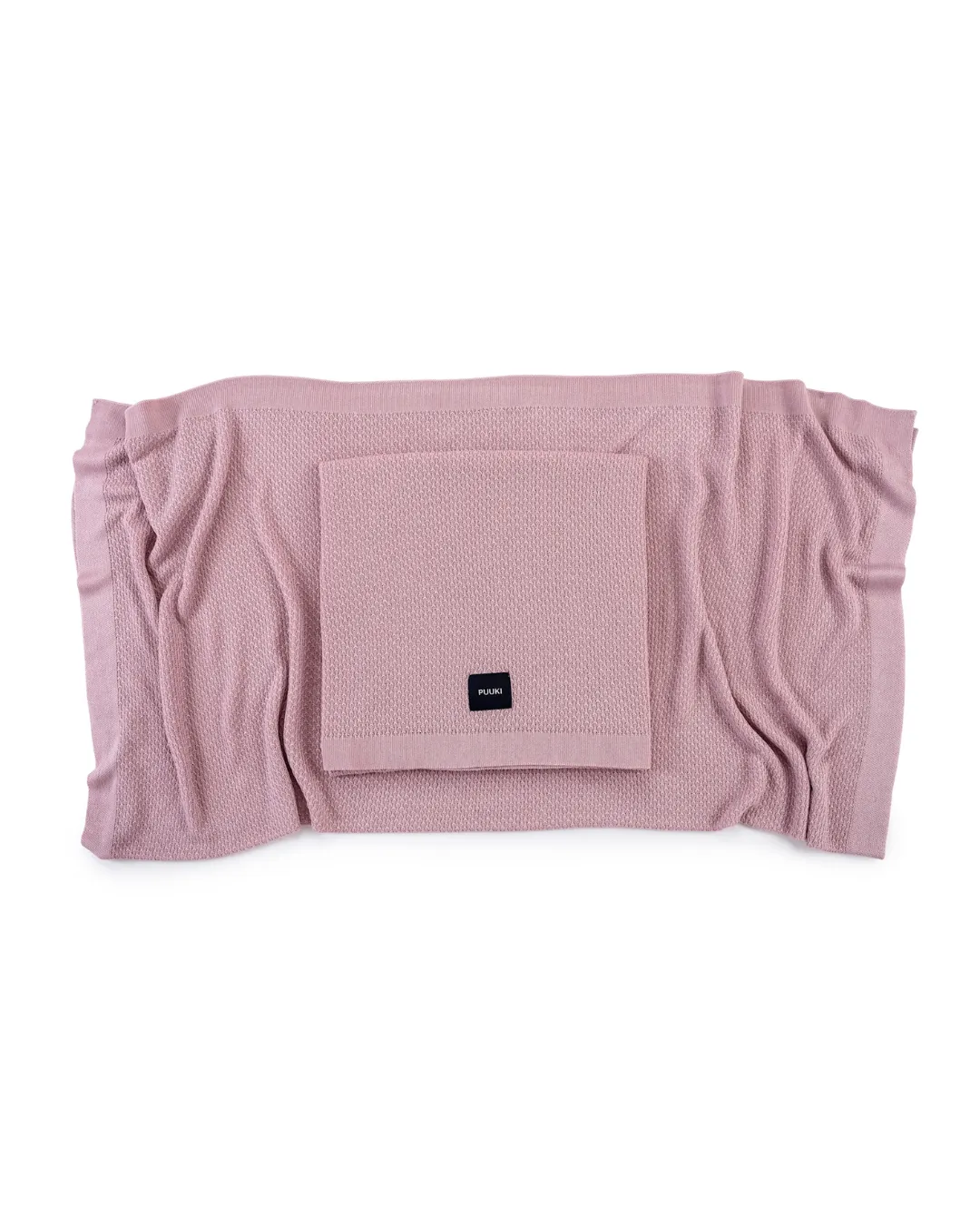 Puuki - lekki kocyk bambusowy mgiełka 85×85 Vintage Pink