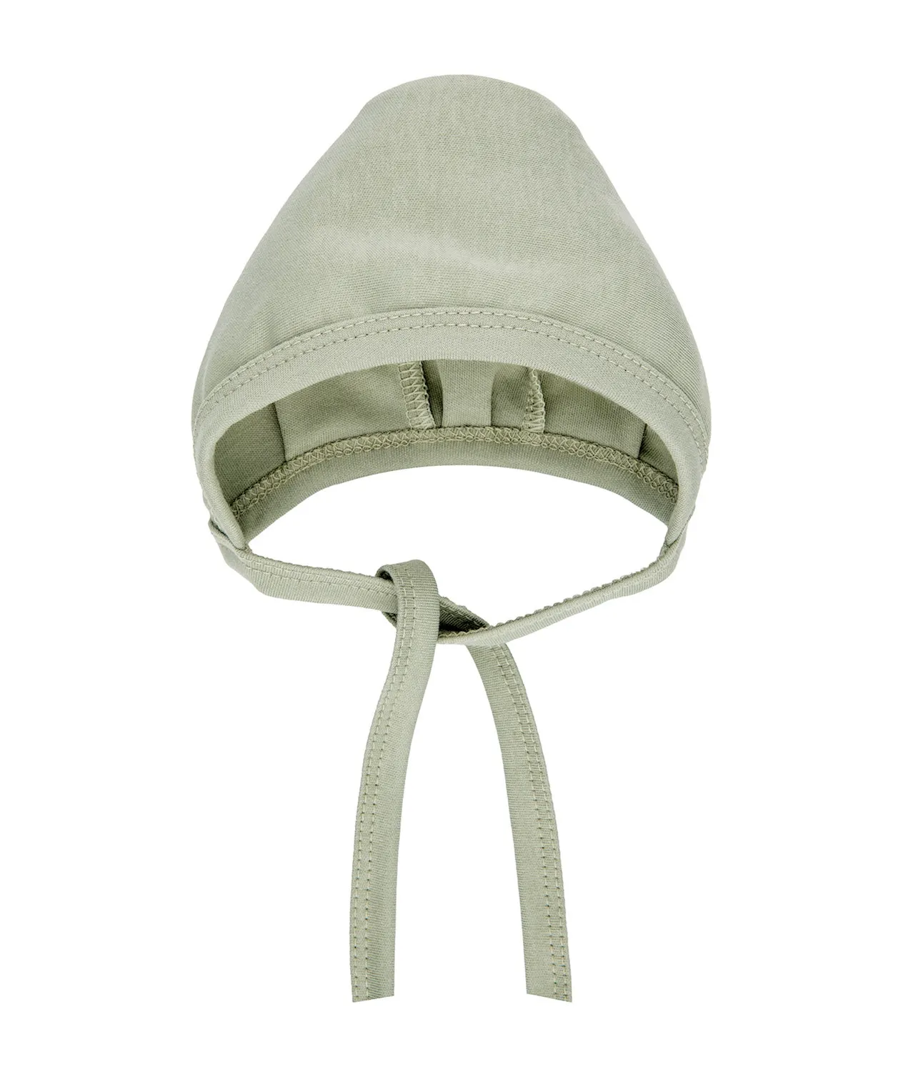 Poofi - czapka niemowlęca wiązana szałwia