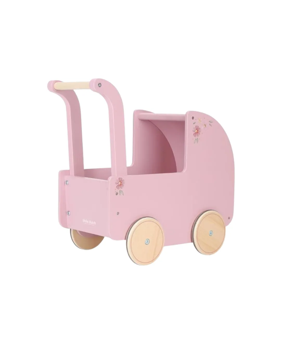 Drewniany wózek dla lalek Little Dutch z pościelą FSC