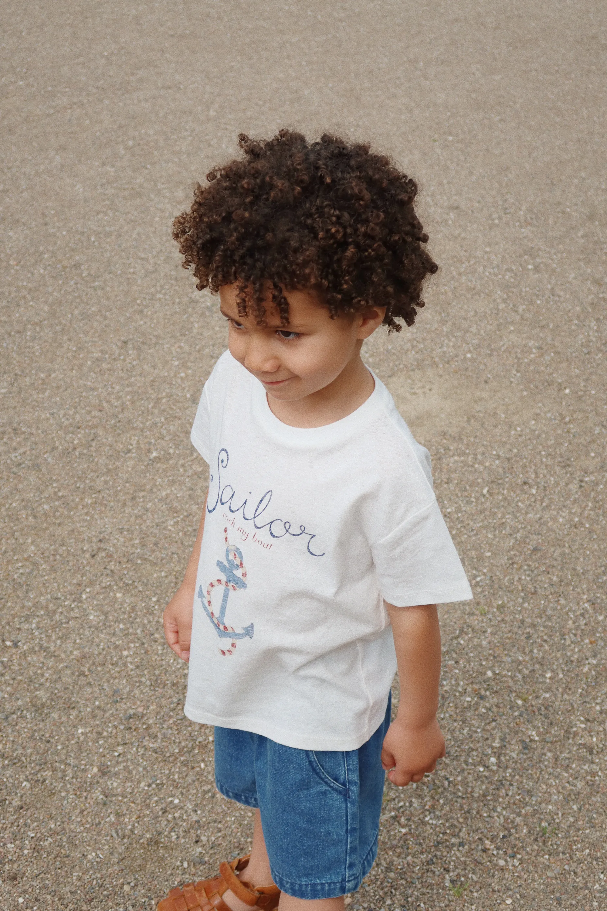 Konges Sløjd - koszulka dziecięca Era Tee OCS Off White/Sailor