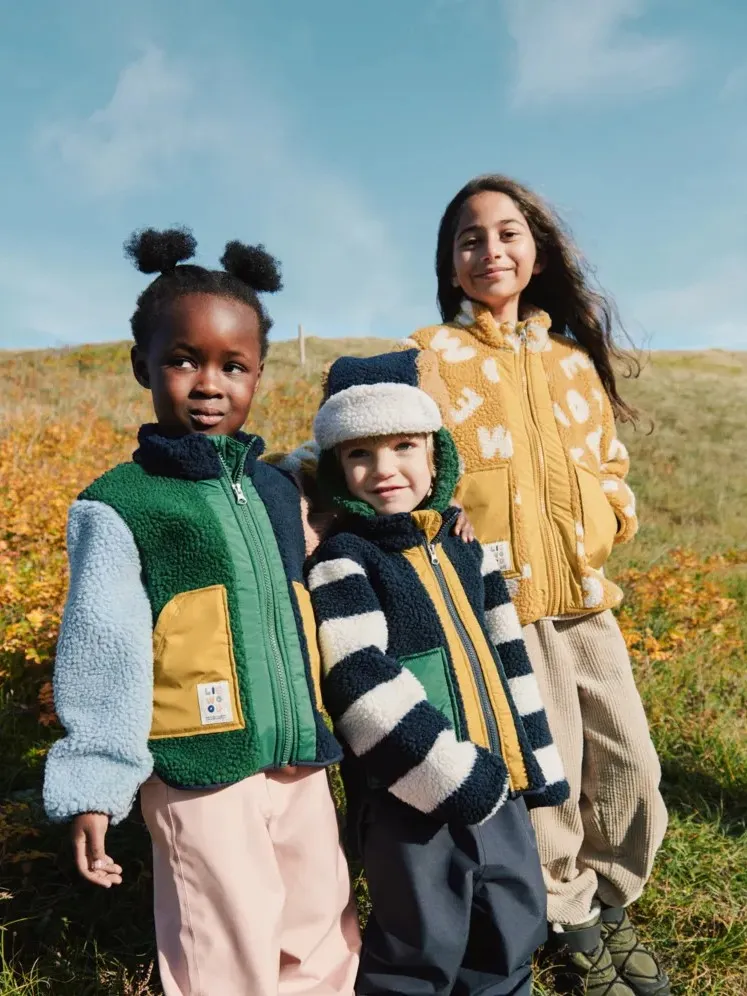 Liewood - kurtka Noam Pile Garden green multi mix