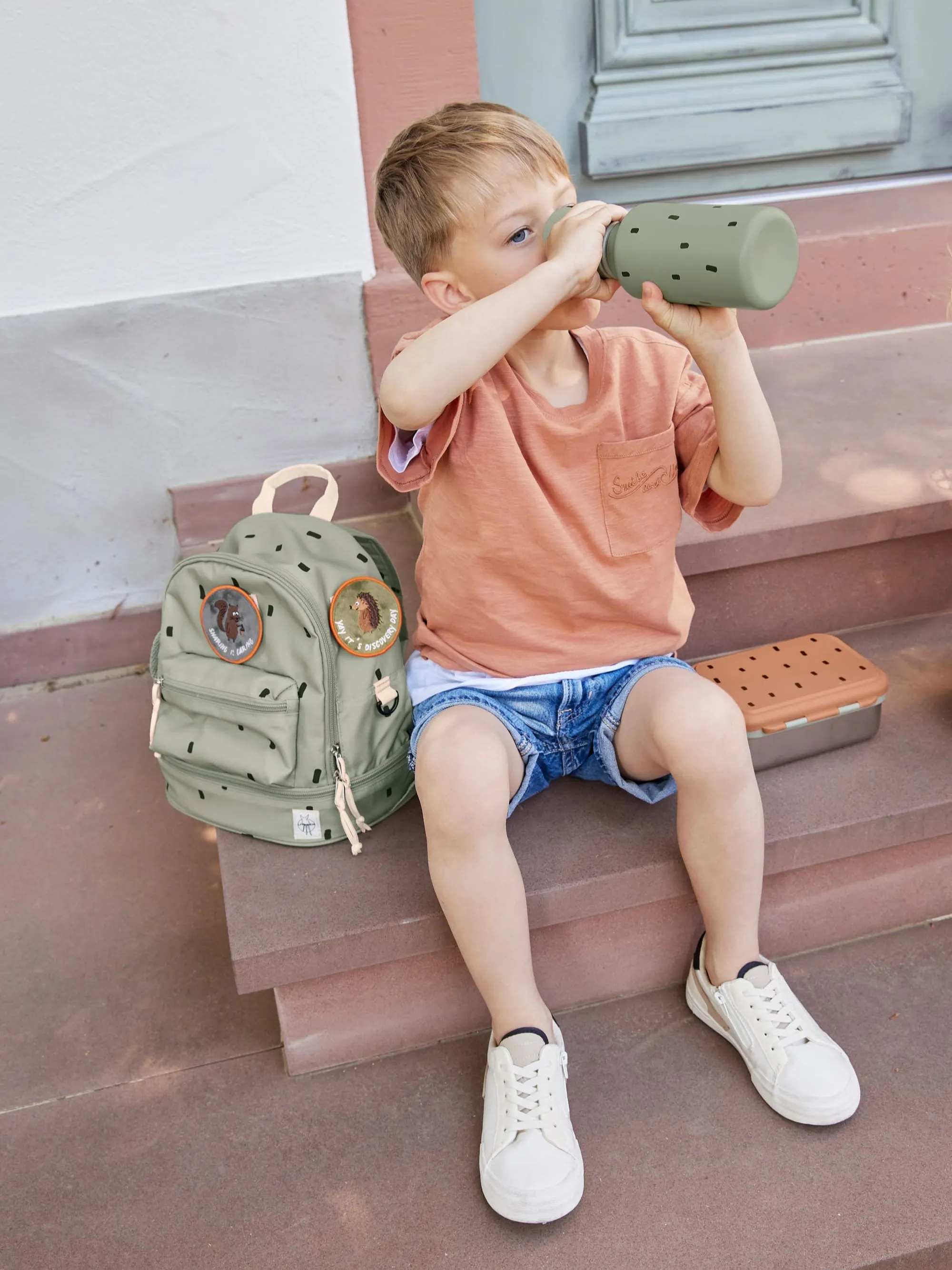 Lassig - plecak mini Happy Prints oliwkowy Lassig - plecak mini Happy Prints oliwkowy