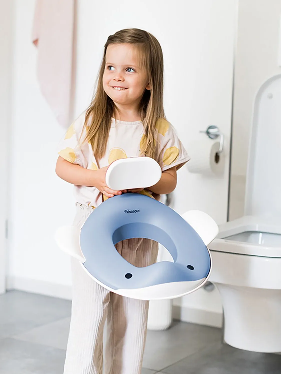 Kindsgut - deska nakładka sedesowa Wieloryb gołębi niebieski Kindsgut - deska nakładka sedesowa Wieloryb gołębi niebieski