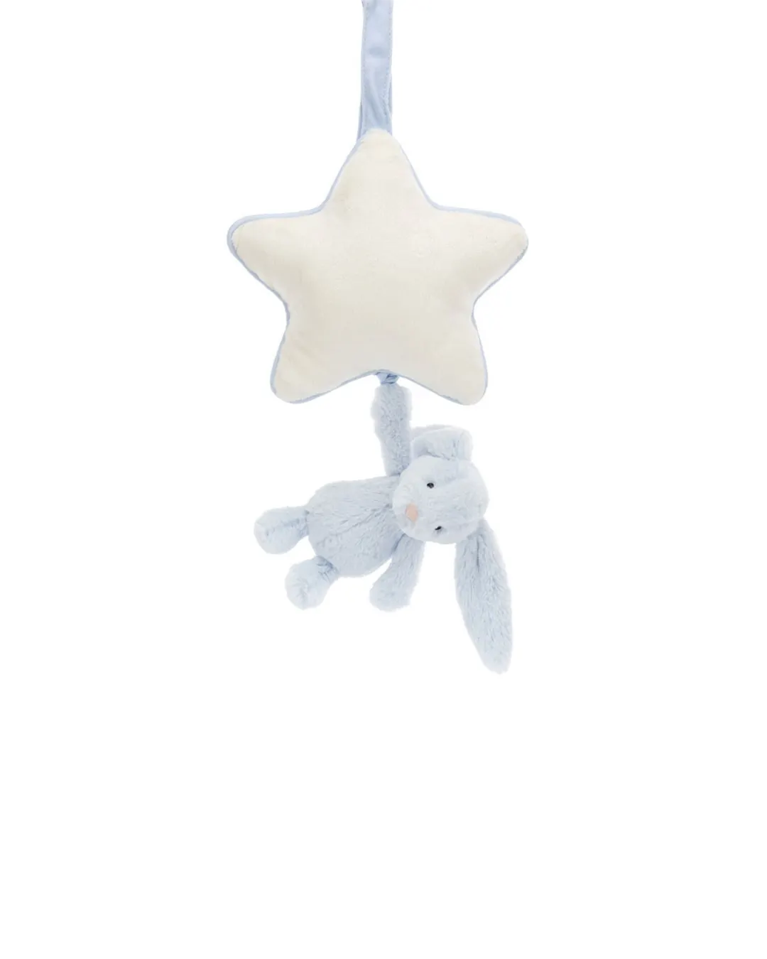 Jellycat - króliczek z gwiazdką i pozytywką niebieski 30 cm