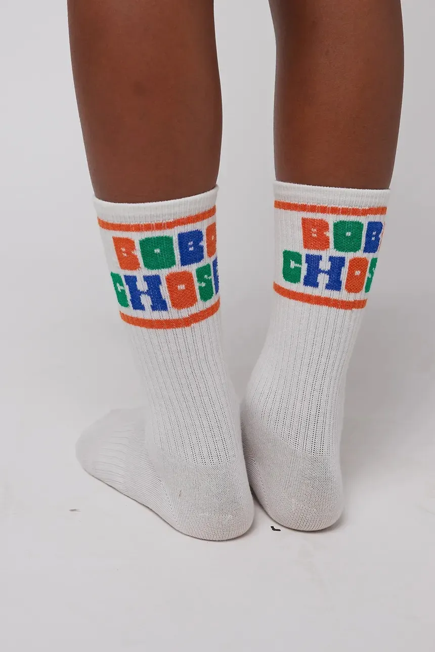 BOBO CHOSES - długie skarpetki dziecięce off white BOBO CHOSES - długie skarpetki dziecięce off white