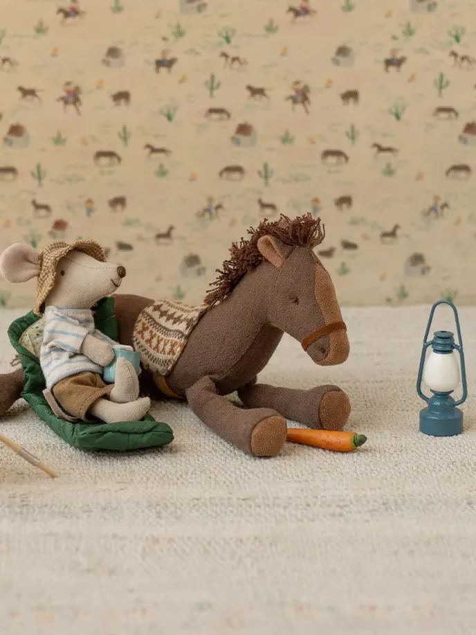 Maileg - lampa Vintage dla myszek Niebieska Maileg - lampa Vintage dla myszek Niebieska