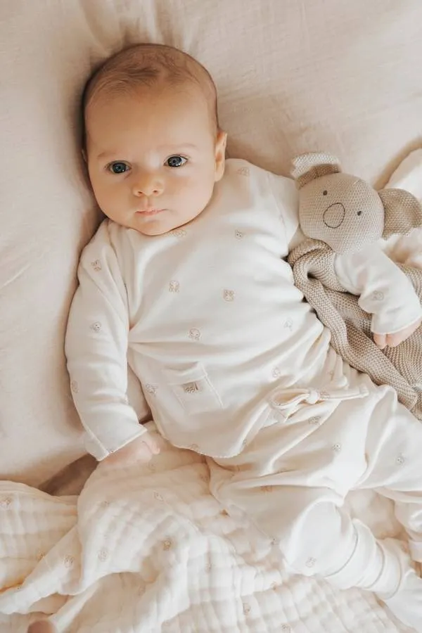 Bamboom - bambusowa bluzka niemowlęca z długim rękawem Pure Animal Friends Bamboom - bambusowa bluzka niemowlęca z długim rękawem Pure Animal Friends