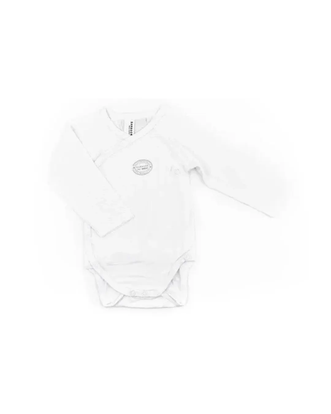 Bamboom - bambusowe body z długim rękawem białe