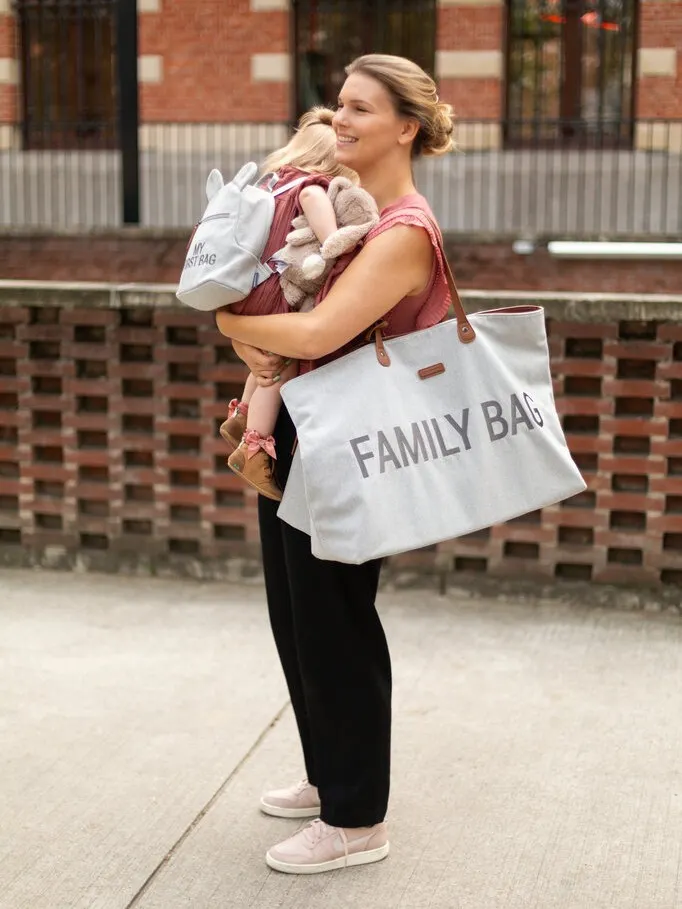 Childhome - Torba Family Bag Kanwas Szara
