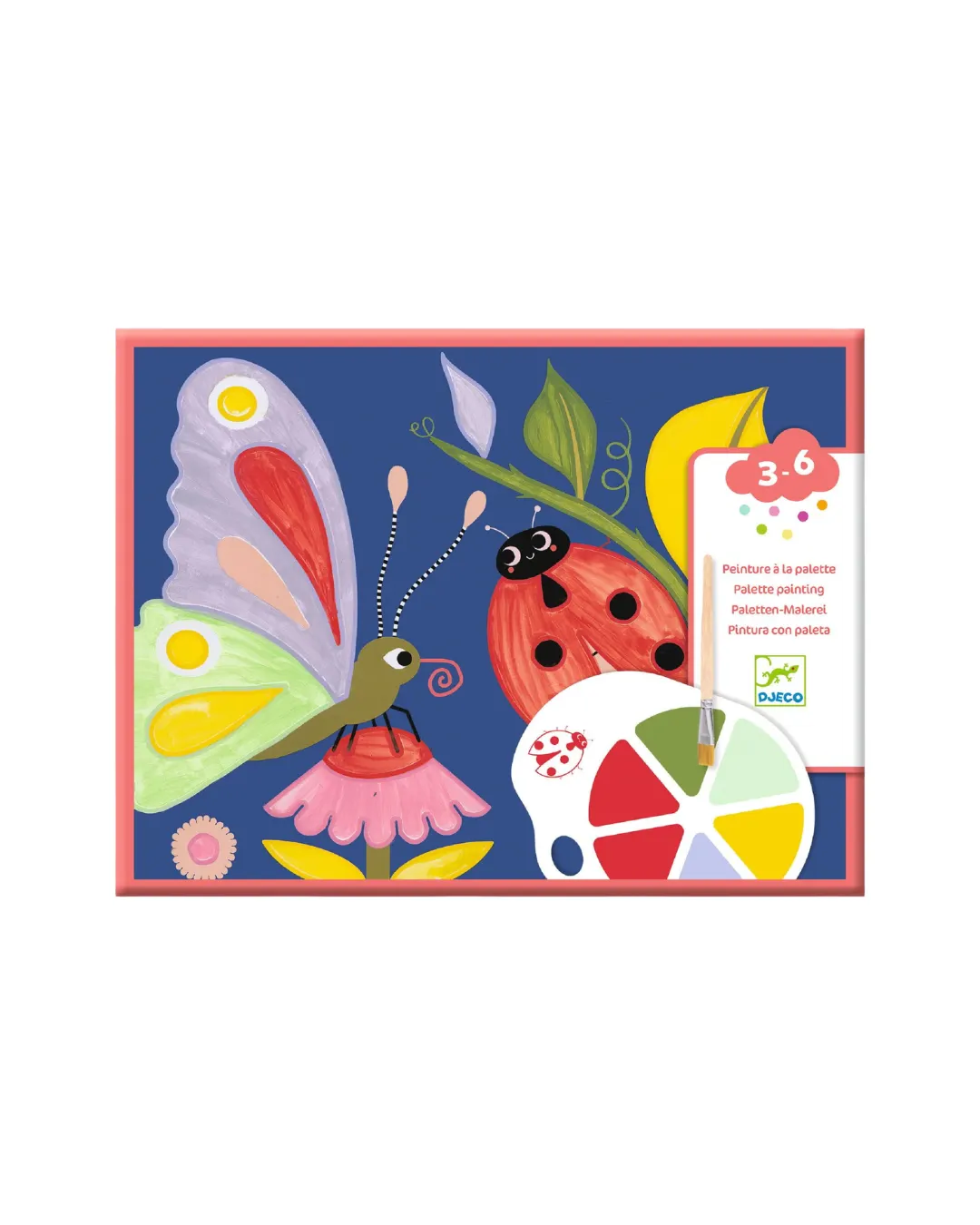 Djeco - malowanie z paletą farb Owady
