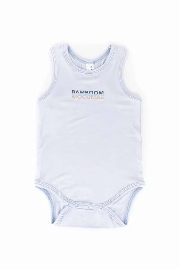 Bamboom - bambusowe body bez rękawów niebieskie Bamboom - bambusowe body bez rękawów niebieskie
