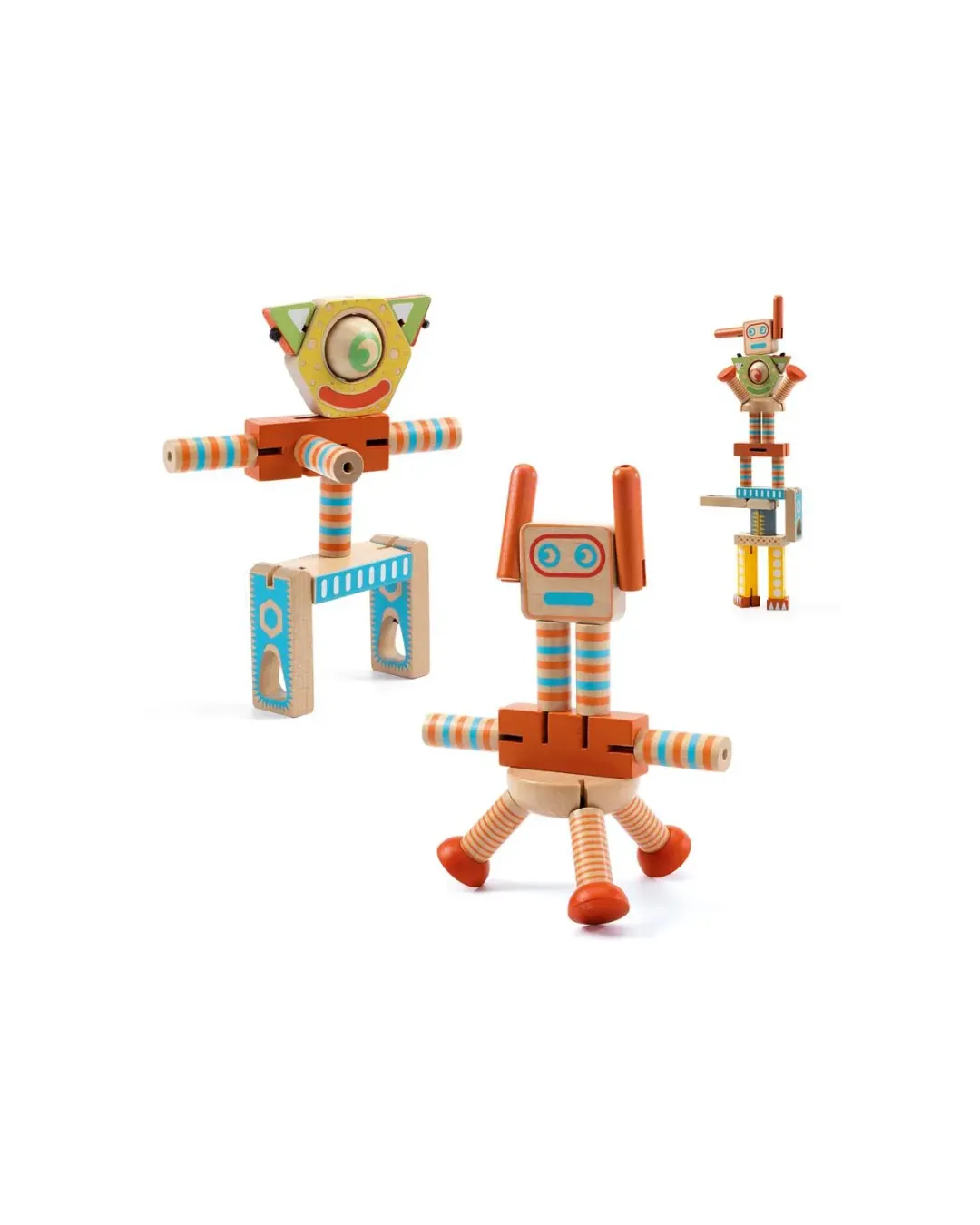 Djeco - drewniany robot ZE ELASTOROBOT Djeco - drewniany robot ZE ELASTOROBOT