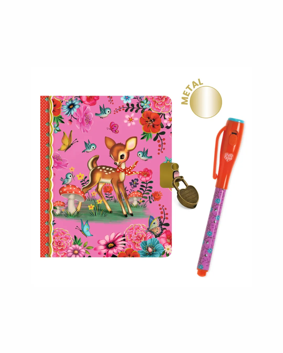 Djeco - mini pamiętnik z magicznym długopisem FIONA Djeco - mini pamiętnik z magicznym długopisem FIONA