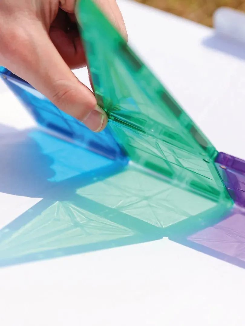 Cleverclixx - klocki magnetyczne Geo Pack Pastel 45 elementów