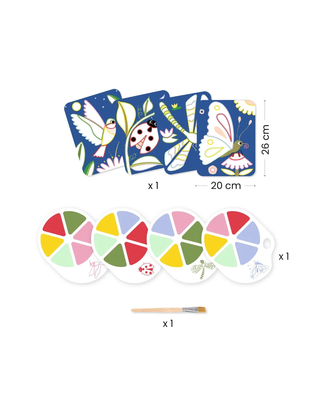 Djeco - malowanie z paletą farb Owady