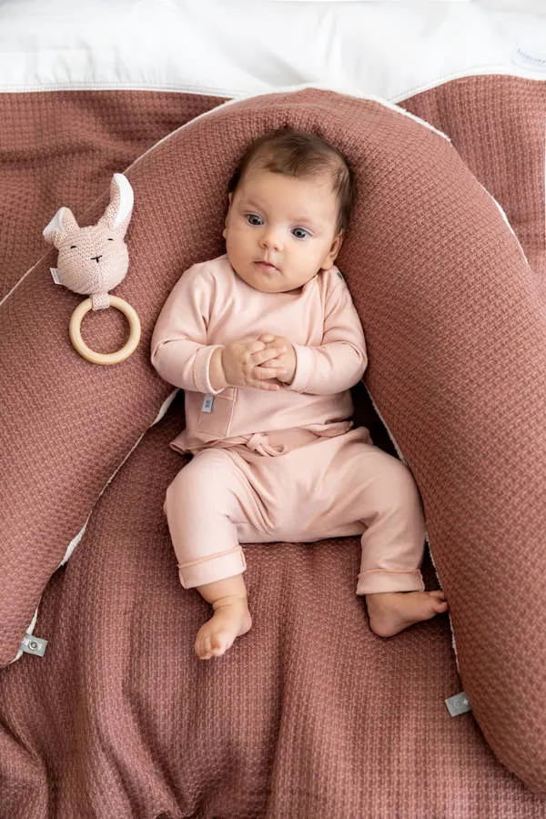 Bamboom - bambusowa bluzka niemowlęca z długim rękawem Pure różowa