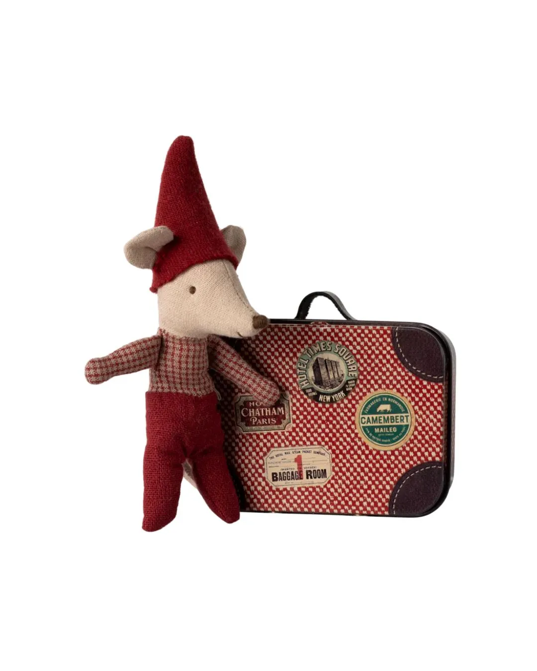 Maileg - świąteczna myszka w walizce Christmas Baby Mouse