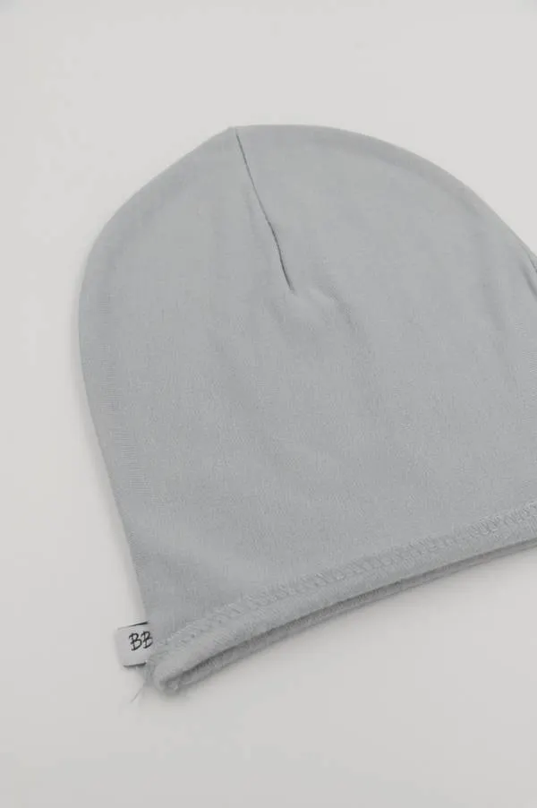 Bamboom - bambusowa cienka czapka niemowlęca Pure niebieska