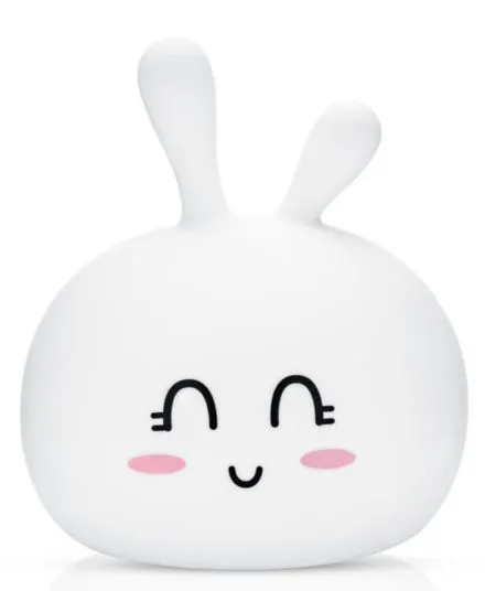 Rabbit & Friends - królik słodziak lampka silikonowa Biała