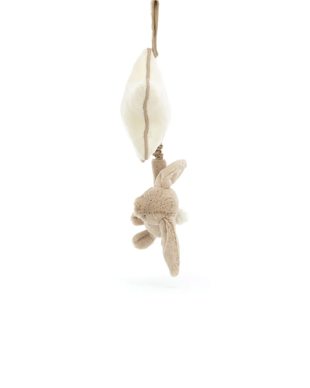 Jellycat - króliczek z gwiazdką i pozytywką beżowy 30 cm