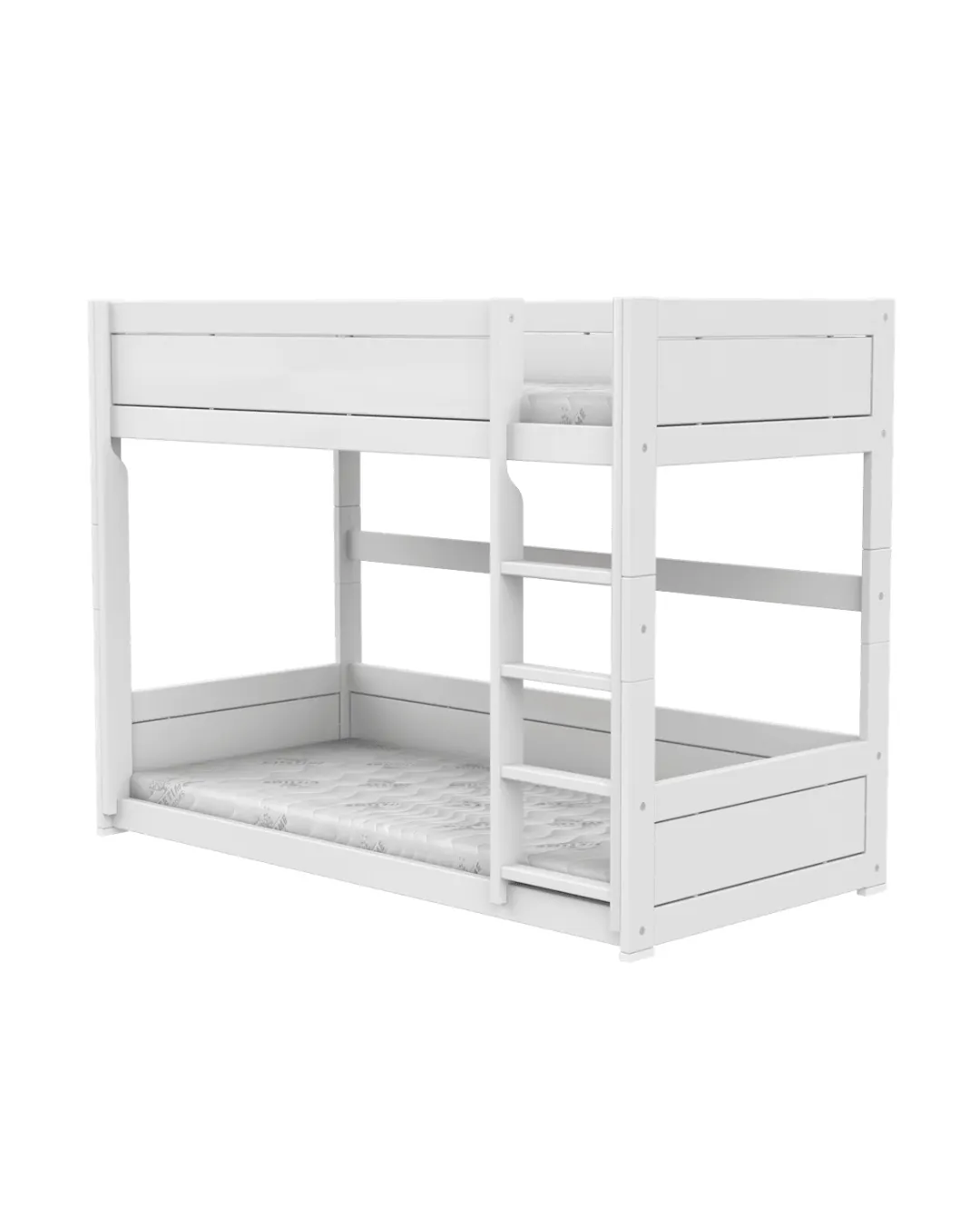 LIFETIME Kidsrooms - niskie łóżko piętrowe z drabinką White Standard