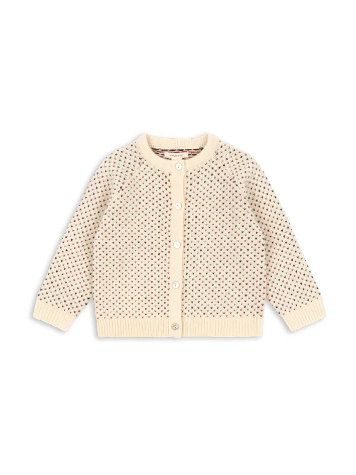 Kardigan Konges Sløjd Billi Knit Off White Kardigan Konges Sløjd Billi Knit Off White