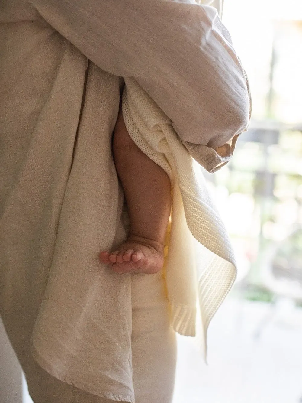 Yarnami - kocyk merino Kyoto kokosowy Yarnami - kocyk merino Kyoto kokosowy