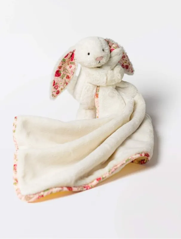 Jellycat - Króliczek „Berry” Kocyk Kremowy 70 cm Jellycat - Króliczek „Berry” Kocyk Kremowy 70 cm