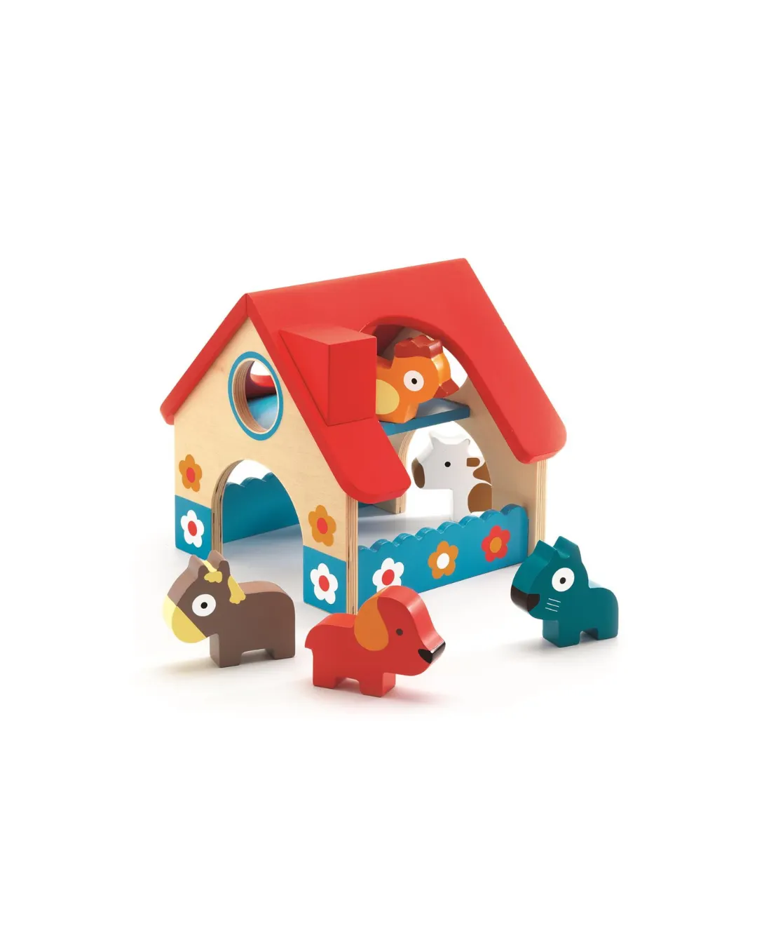 Djeco - drewniana zabawka mini farma Djeco - drewniana zabawka mini farma