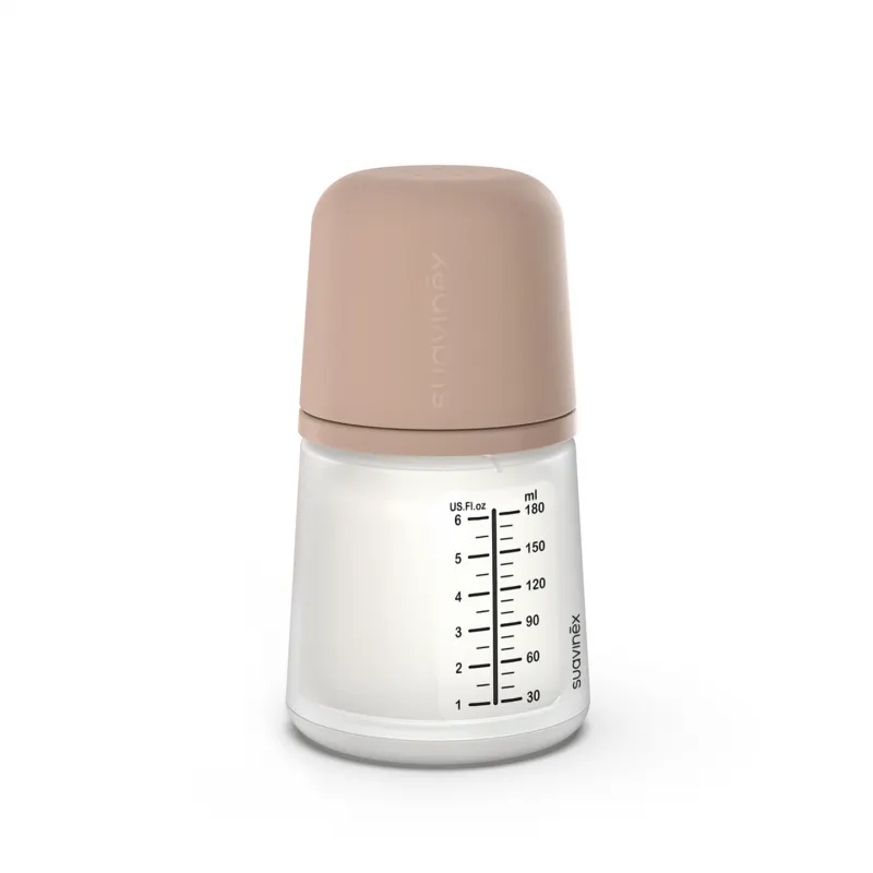 Suavinex - butelka antykolkowa o wolnym przepływie z silikonowym smoczkiem Zero Zero 180 ml Medium Suavinex - butelka antykolkowa o wolnym przepływie z silikonowym smoczkiem Zero Zero 180 ml Medium