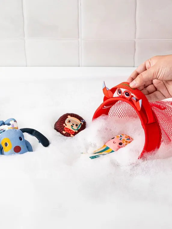 Lilliputiens - zestaw do kąpieli Sieć rybacka Piesek Jules 12m+