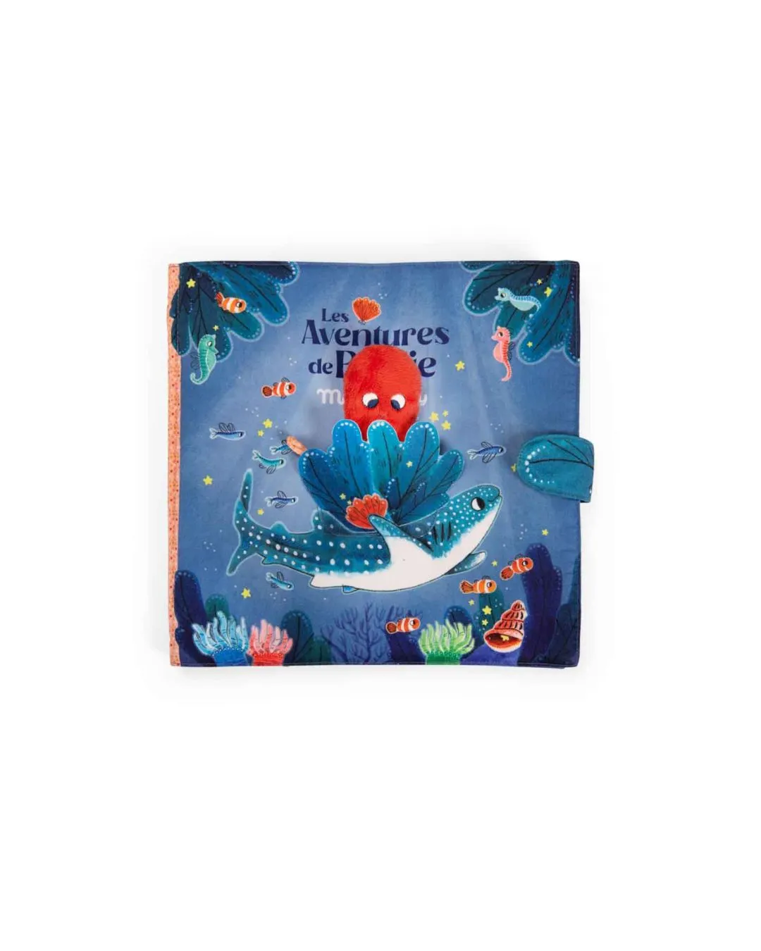 Moulin Roty - duża materiałowa książeczka aktywności Moulin Roty - duża materiałowa książeczka aktywności