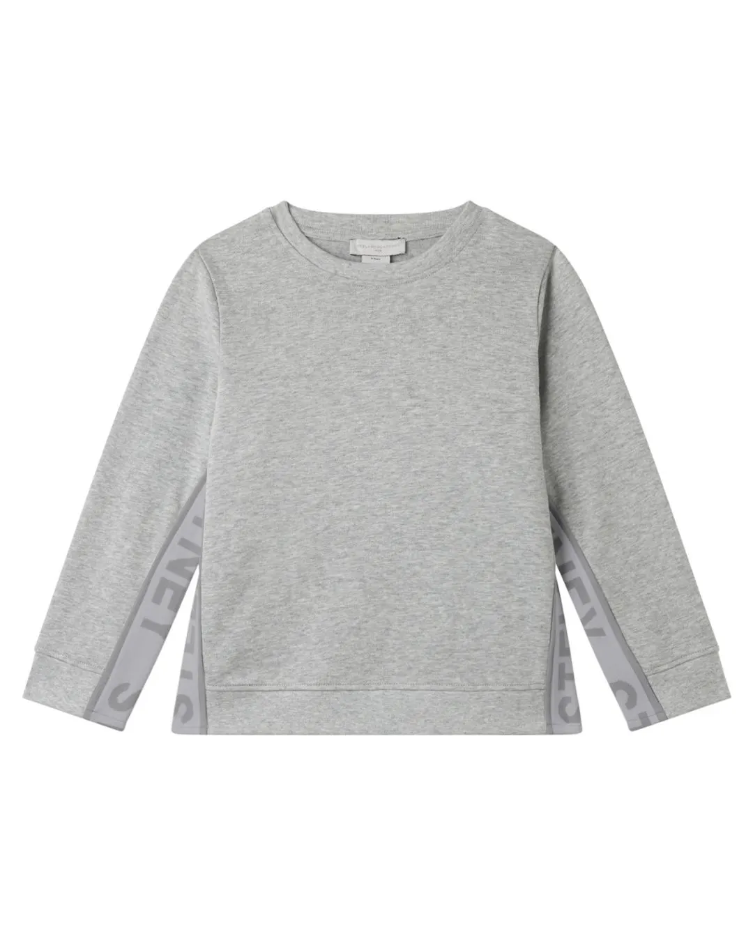 Stella McCartney - bluza dziecięca z logo Cotton Fleece Sweatshirt szara