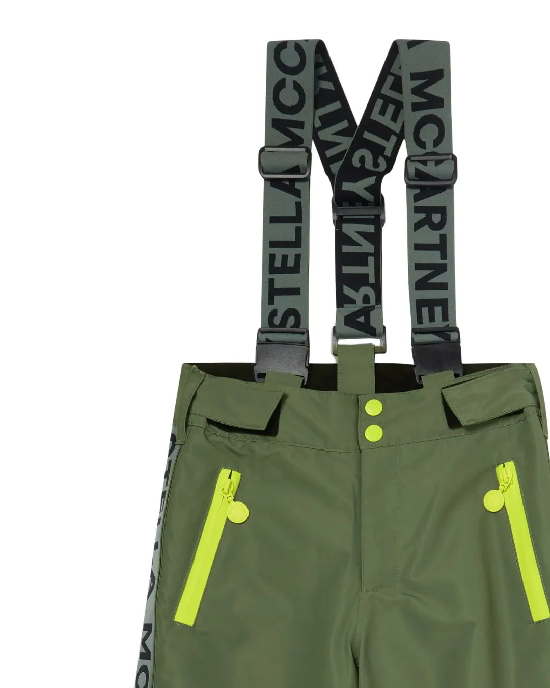 Stella McCartney - spodnie narciarskie z logo zielone Stella McCartney - spodnie narciarskie z logo zielone