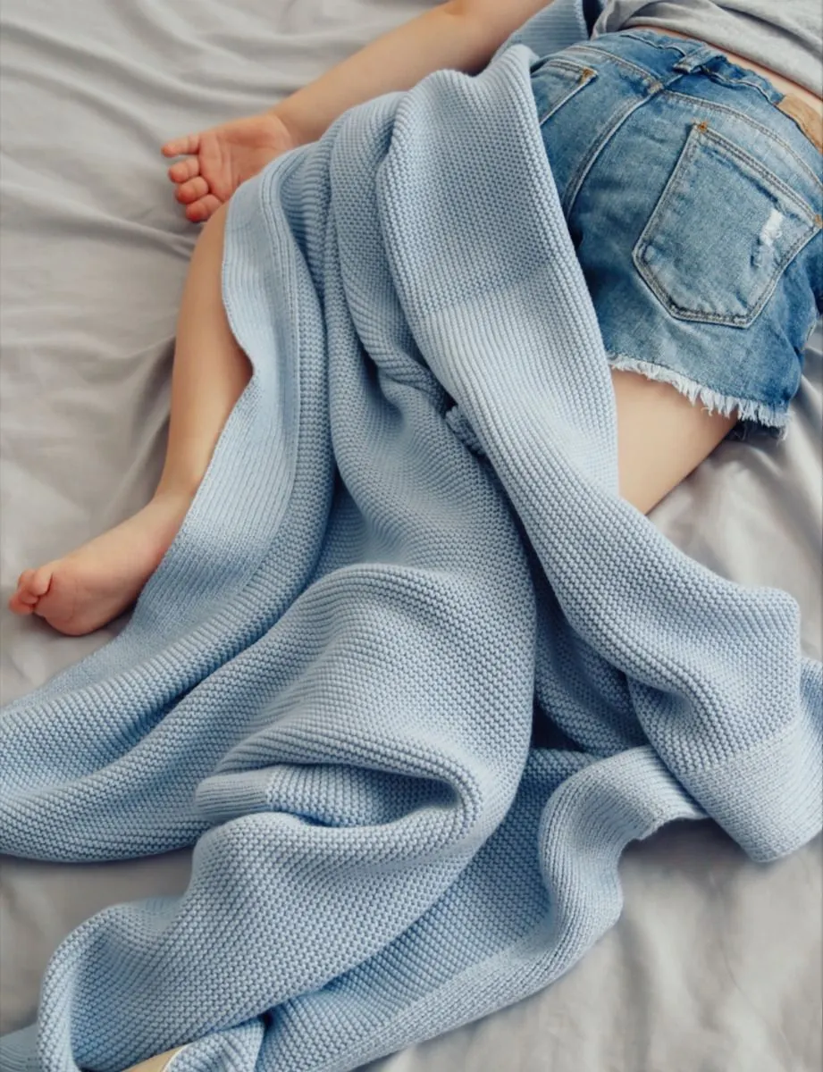 My Memi - bambusowy kocyk 80x100 Classic Baby Blue My Memi - bambusowy kocyk 80x100 Classic Baby Blue